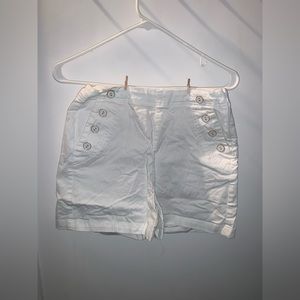 white jean shorts